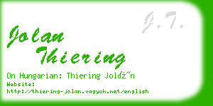 jolan thiering business card